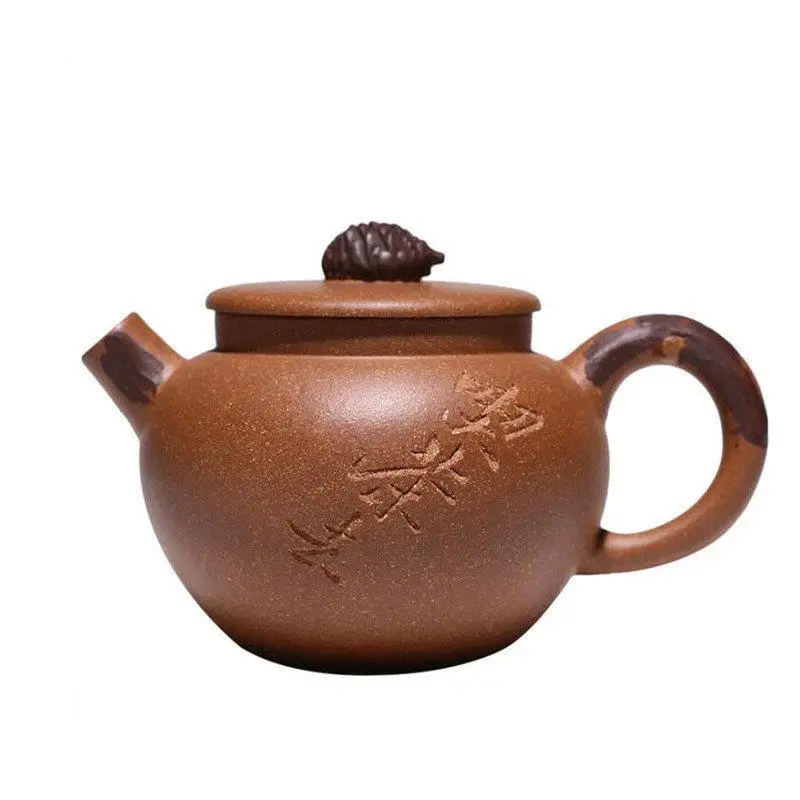 

140ml High-end Yixing Purple Clay Teapots Handmade Tea Pot Raw Ore Colorful Section Mud Kettle Chinese Zisha Tea Set Customized