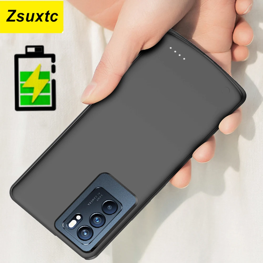 

6800Mah Power Case For Oppo Reno6 Battery Charger Case Reno6 Pro Plus + Phone Bag Cover Power Bank For OPPO Reno 6 Battery Case
