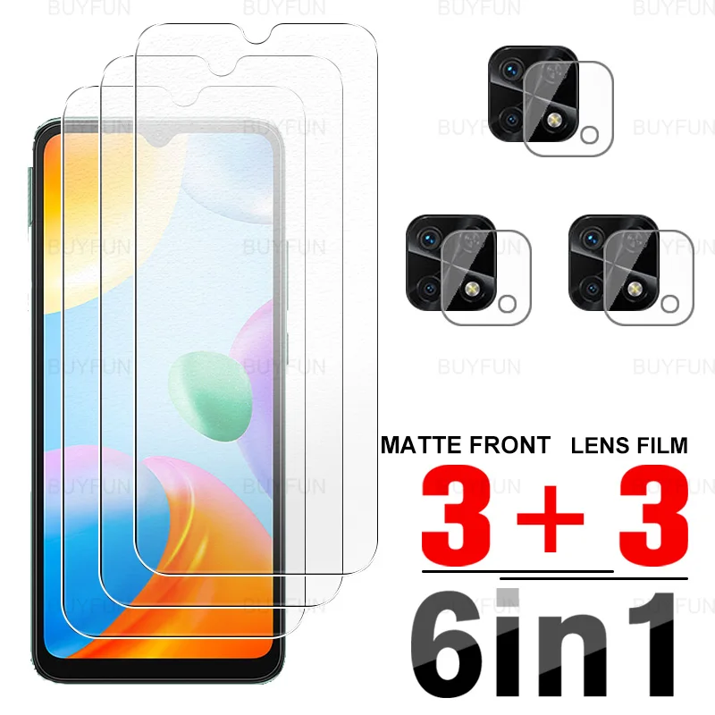 

6 в 1 Защитная пленка для объектива камеры Xiaomi Redmi Redmy 10C 6,71 ''220333QBI матовое защитное закаленное стекло