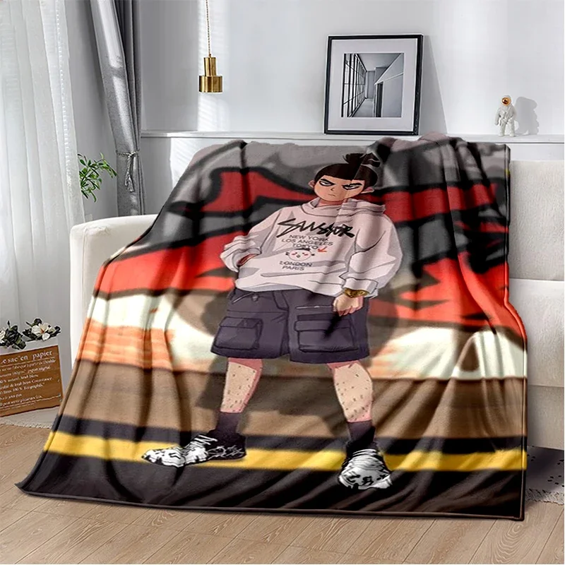 

Anime - Assassin 567 flannel, home office leisure sofa blanket, multi-functional travel portable warmth blanket gift blanket
