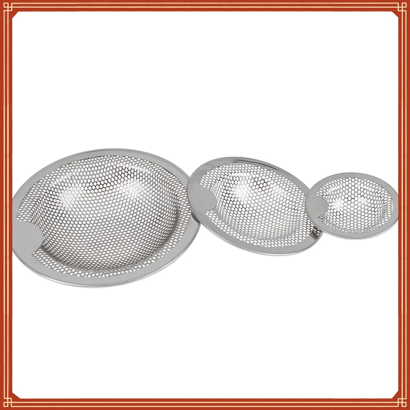 

Home Portable Stainless Steel Bathtub Hair Catcher Stopper Shower Drain Hole Filter Trap Kitchen Metal Sink Strainer