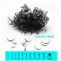 5001000 loose fans lashes extension heat bonded slim base pre made volume fans thin bottom premade russian volume fans lashes