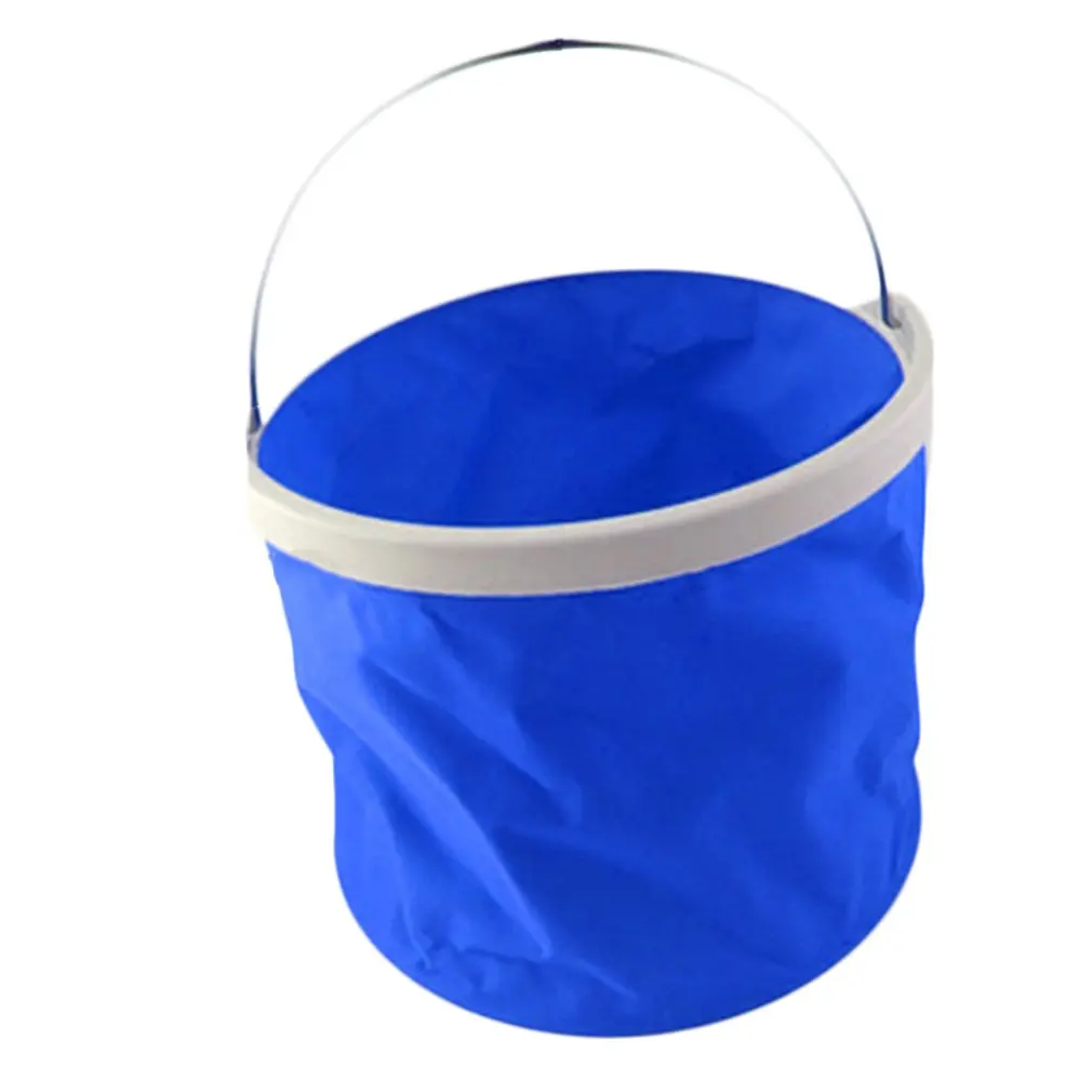 

Outdoor Camping Folding Car Washing Fishing Hiking Travel Bucket Barrel 9L