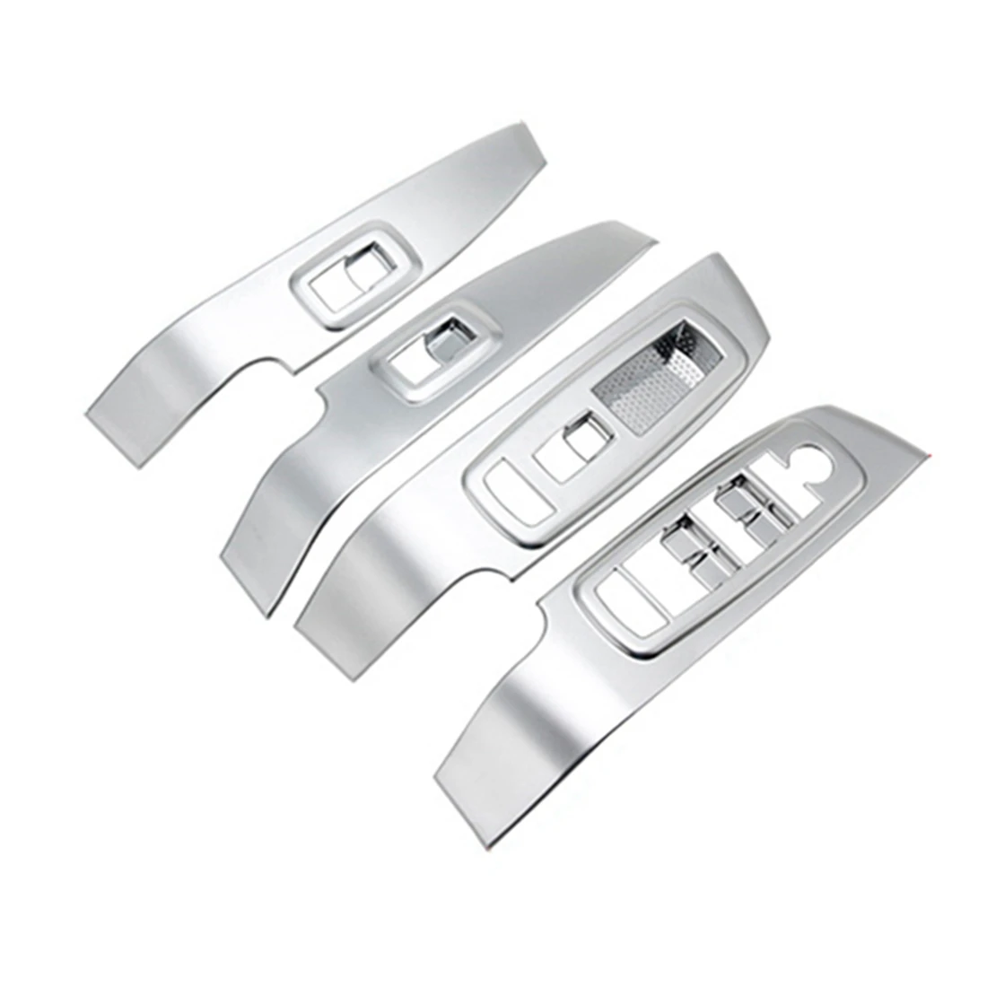 

Кнопка переключателя для автомобильного стеклоподъемника, декоративная панель, отделка, наклейки, аксессуары для Jeep Cherokee 2014-2021, серебристый