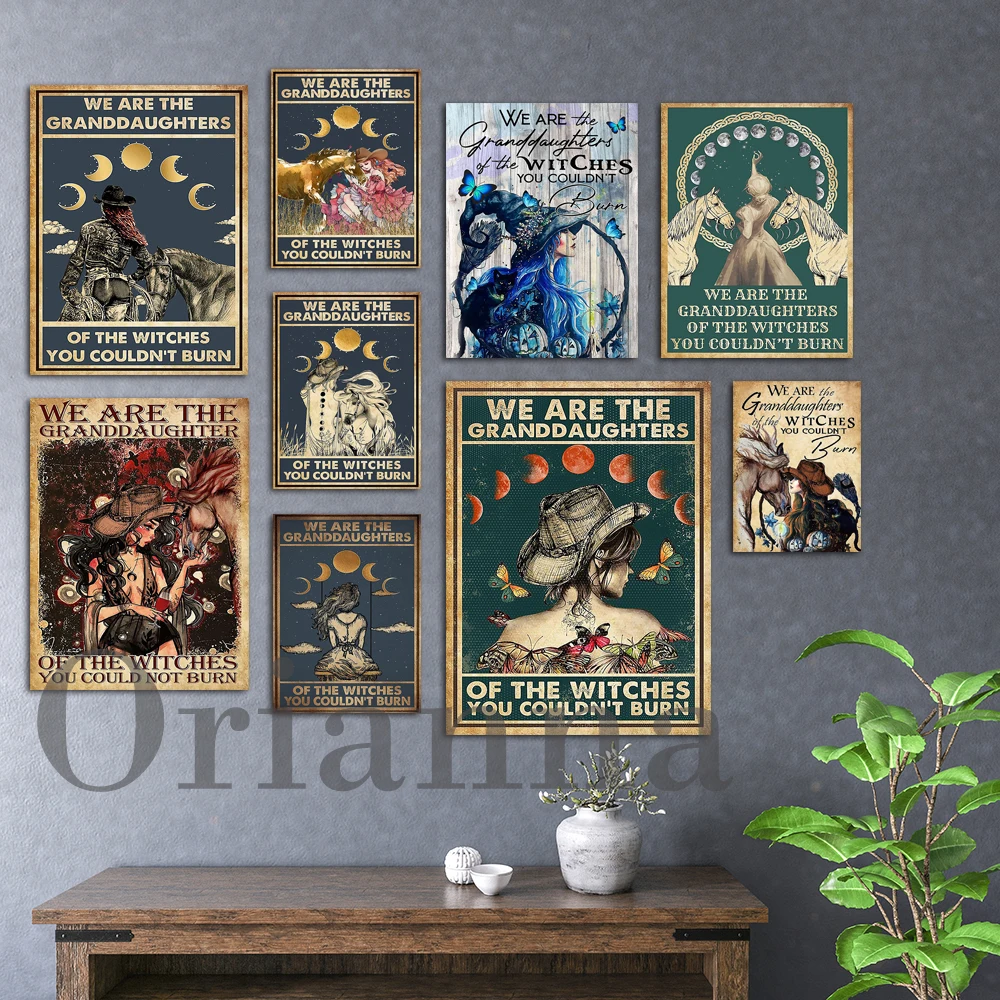 

Мы внучка ведьмы ковдун, Хэллоуин, Настенный декор, подарок для тыквы, идеи для резьбы, украшения для Хэллоуина, плакат, печать