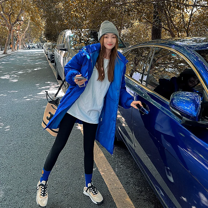 Jacket Woman Winter 2023 Hooded Oversize Demi-season New In Outerwear Spring Shirts and Blouses Fluffy Quilted Female Coat