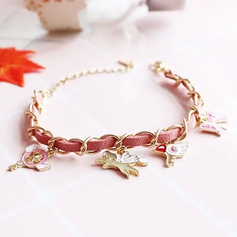 Аниме карточка Captor браслет с Сакурой карточная Обложка Sakura Clow подвеска KINOMOTO