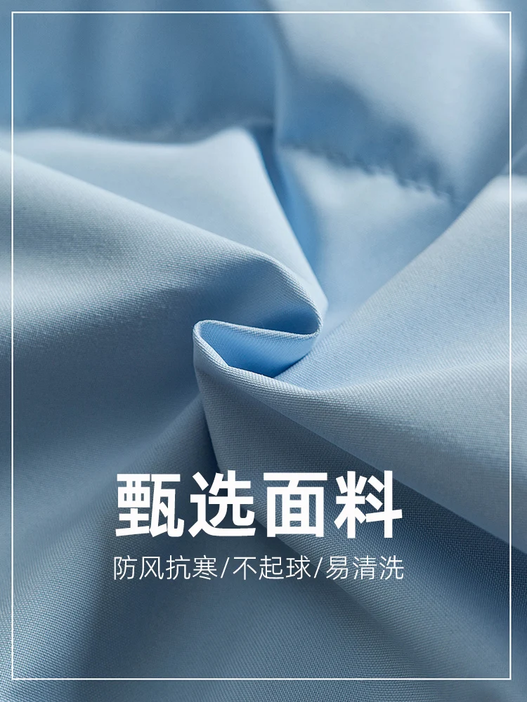 Side Stripe Three Bars Cotton-padded jacket Men's Stand Collar Casual Loose Trend Fashion Winter Thick Warm Cotton-Padded Coa...