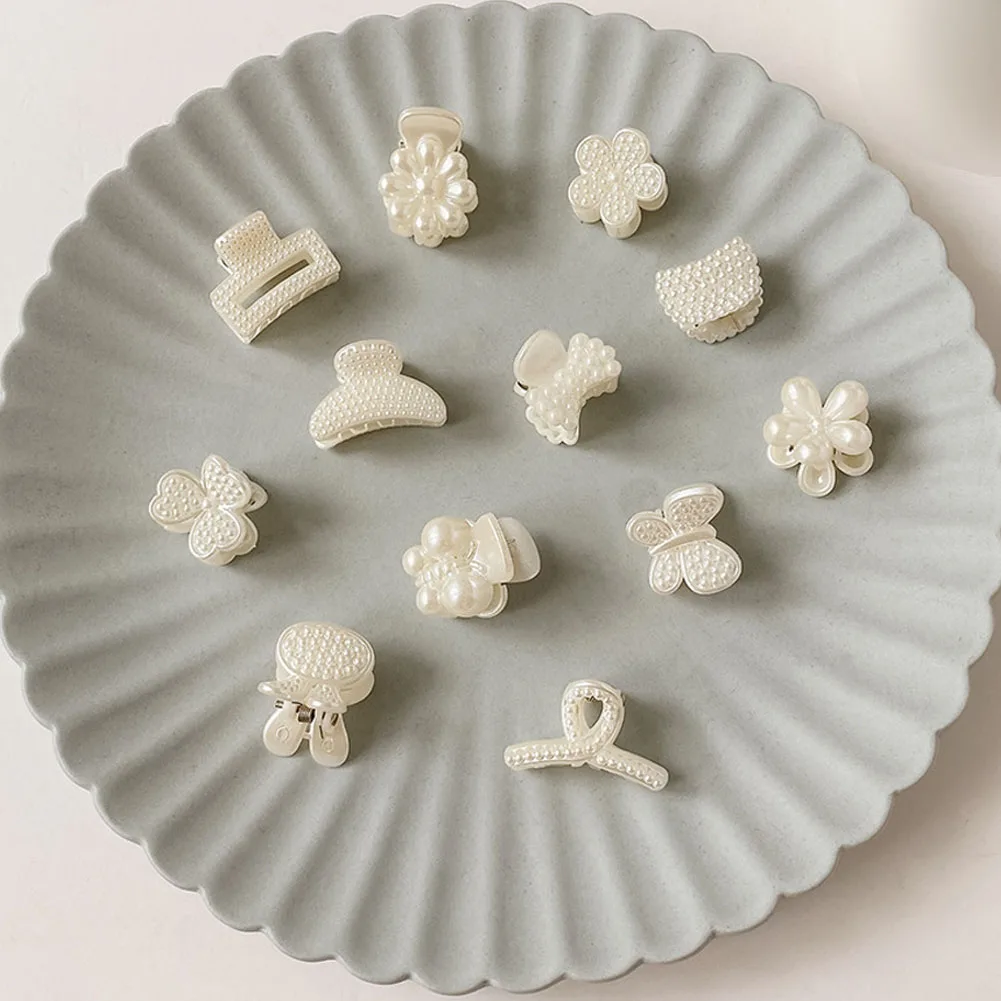 

Mini Pearl Girl Hair Claws Small Hair Claws Kids Sweet Hairpins Hair Clips Fashion Matte Headbands Hair Accessories