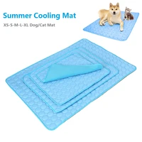 summer pet cooling mat dog cat self cooling mat ice silk breathable pet crate pad portable washable pet ice pad bed mat blanket