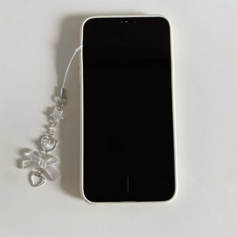 

Phone Strap Y2K Phone Charm Keychain Bowknot Keychain for Women