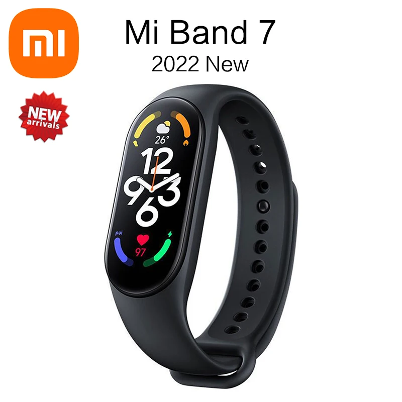 

Xiaomi Mi Band 7 Smart Bracelet Bluetooth Sports Waterproof Miband 7 Sleep Fitness Traker Men Women Xiaomi Band 7 Smart Watch
