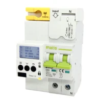 Matis 2p 16a ethernet gateway rs485 wireless energy meter power monitoring system