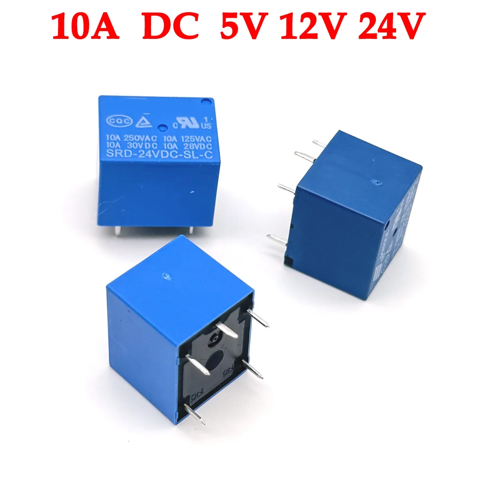 Реле мощности постоянного тока 10 А 5 штырьков искусственная модель печатная