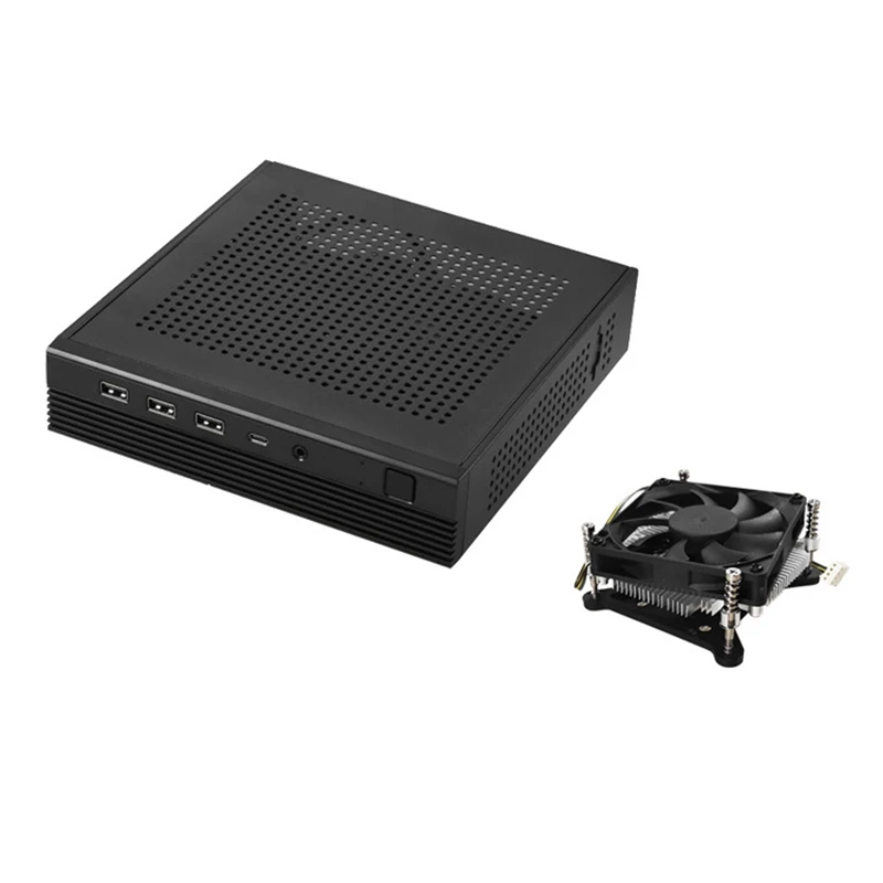 

Чехол TX06 для настольного ПК Mini ITX, шасси для HTPC, системный блок для мини-игр с радиатором для детской ультратонкой материнской платы
