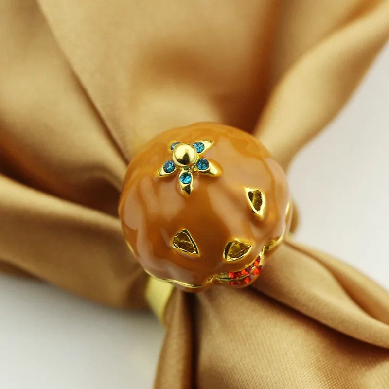 Эластичные кольца в виде тыквы на Хэллоуин регулируемые ювелирные изделия