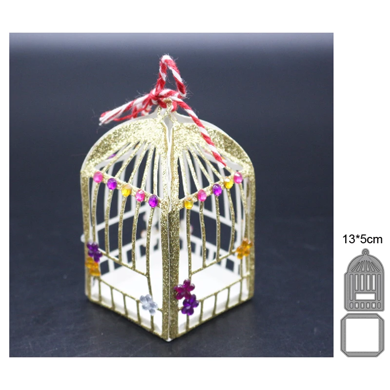 

Birdcage New Arrival 2022 Metal Cutting Dies Decoration Scrapbooking DIY Paper Craft Punch Stencils Embossing