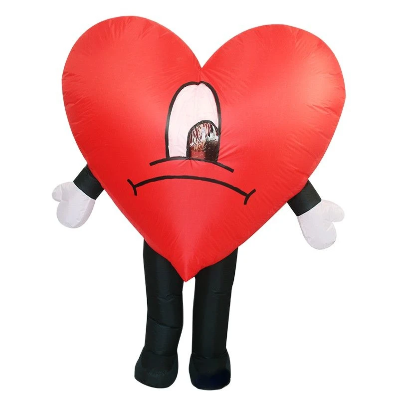 

Heart Inflatable Costume for Adults Men Women Valentine's Day Party Halloween Cosplay Fancy Mascot Anime Surprise Blow Up Suits