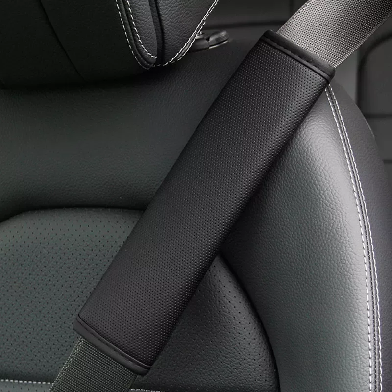 

Car Seat Belt Cover Pore Pu Breathable Universal Auto Seat Belt Covers Cushion Protector Safety Belts Shoulder Protection