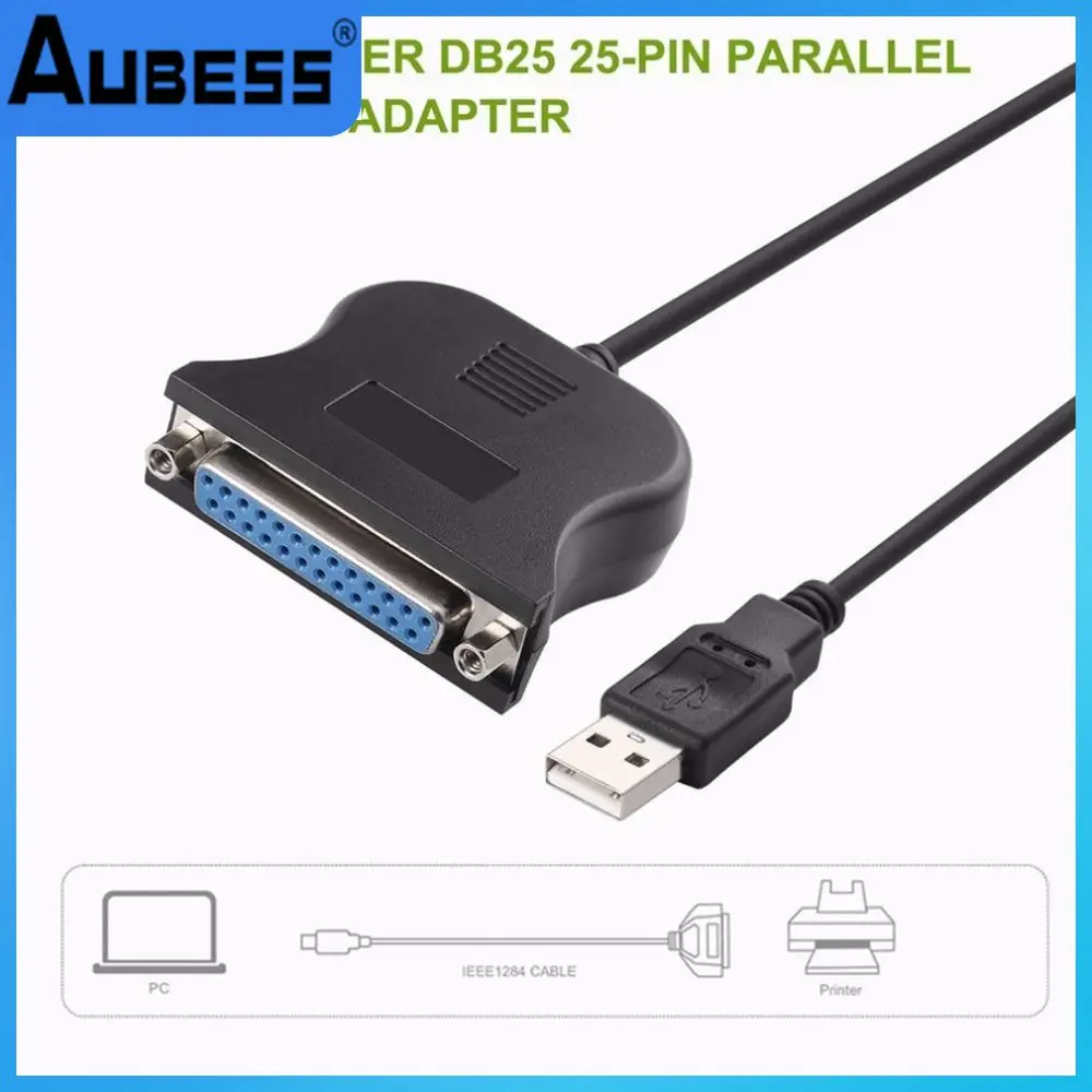 

80cm Length 25-hole Parallel Cable Preservative Usb Connector Fast Transmission Anti-rust Usb Printer Cable Office Electronics