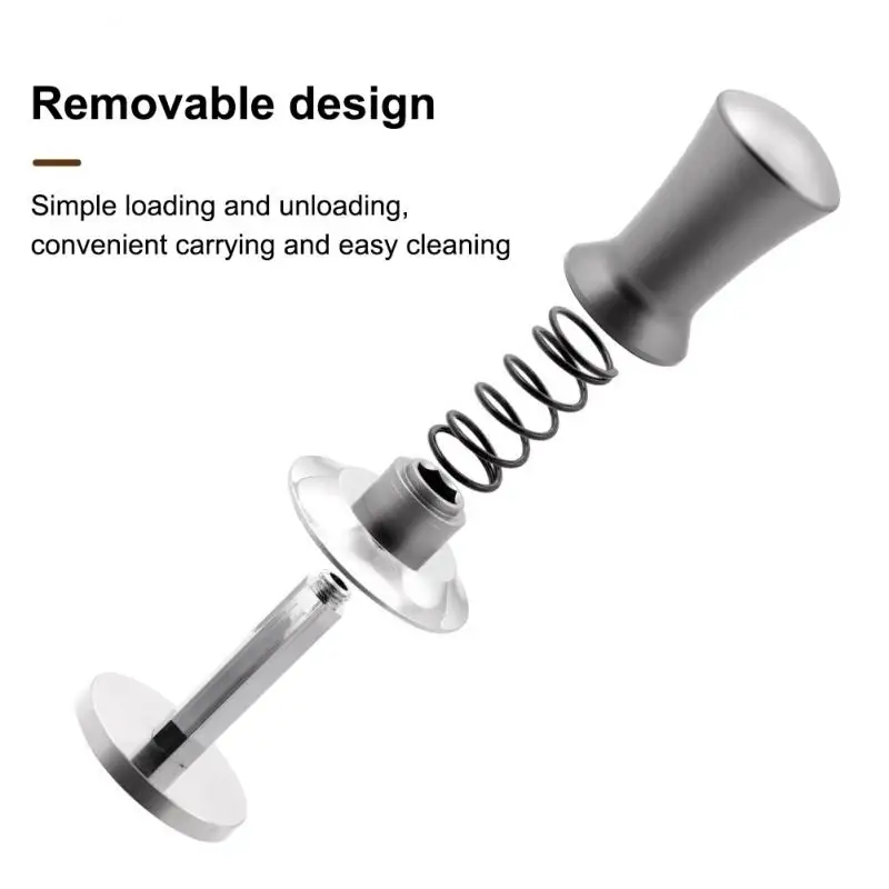 

Portable Coffee Tamper Stainless Steel Tampers Machine Espresso Spring Loaded Coffee Press Hammer Coffeeware Accessories 1pcs