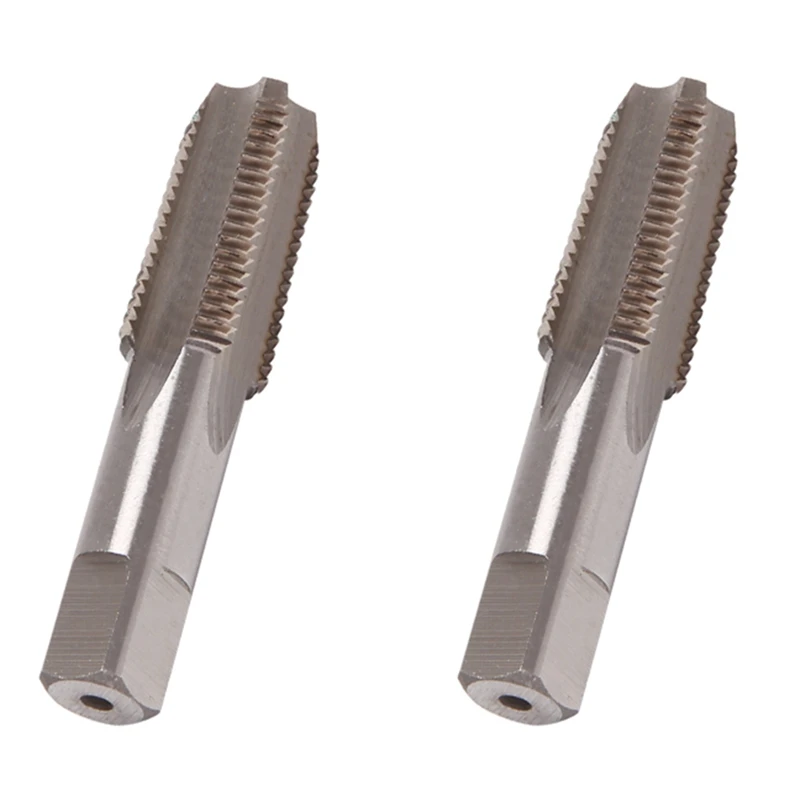 

2Pc 1/4 Inch - 18 Npt High Speed Steel Taper Pipe Tap Metal Screw Thread Cutting Tool Threading Hand Tools