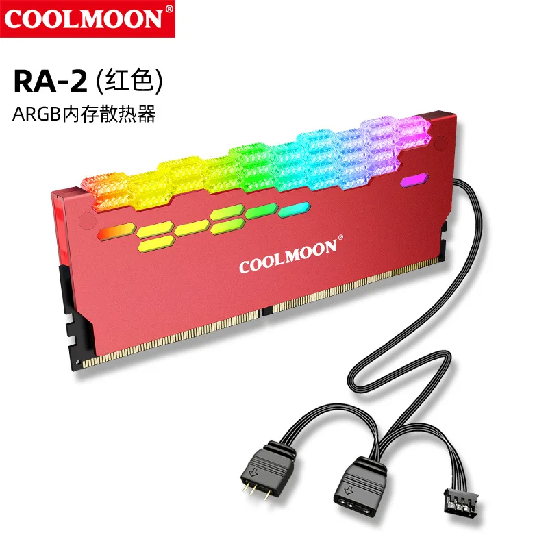 

RAM Heatsink Cooler RGB 256 Color PC Memory Cooling Vest Heat Sink Radiator For DDR DDR3 DDR4 Desktop PC Ram Memory