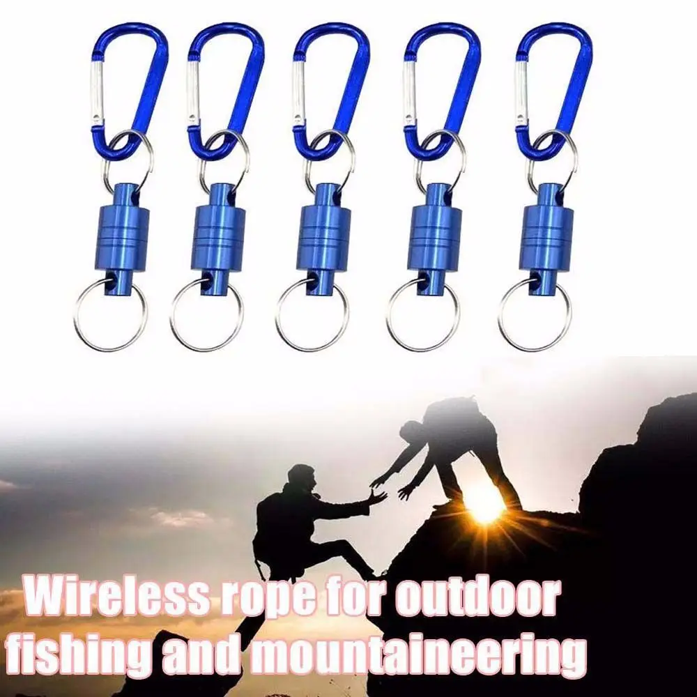 

Portable Key Chain Buckle Climbing Fishing Gear Outdoor Tool Carabiner Lanyard Magnetic Buckle Mountaineering Buckle