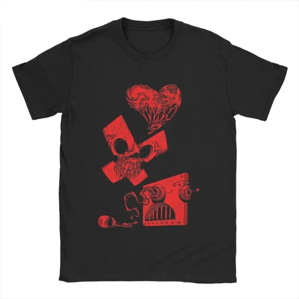 

Love Death And Robots T-Shirt for Men Novelty Pure Cotton Tee Shirt O Neck Short Sleeve T Shirts Graphic Printed Clothes