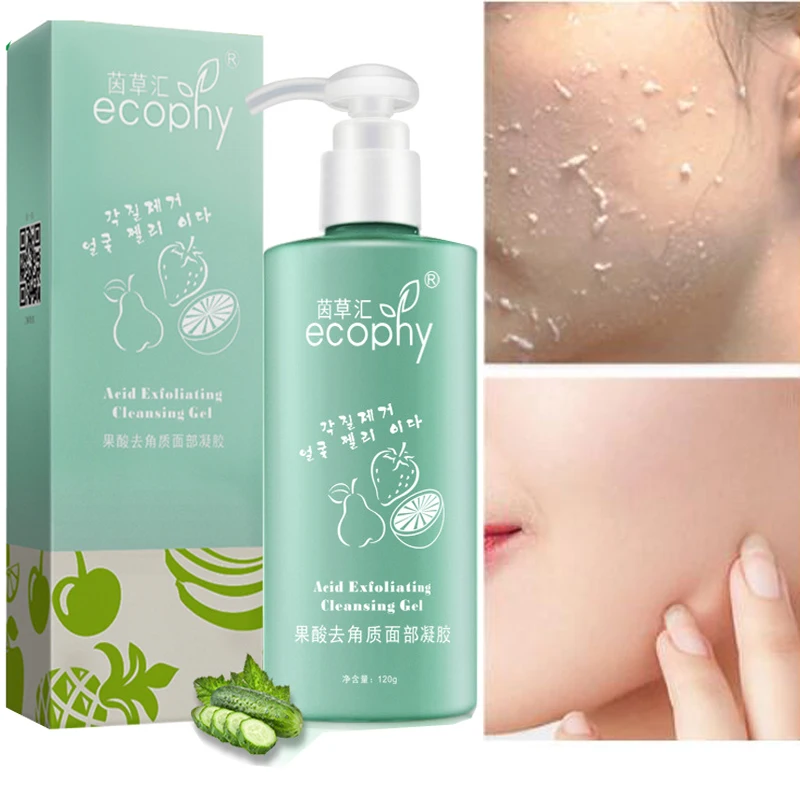 

120 мл, кислотный пилинг, гель для очищения лица, ОТШЕЛУШИВАЮЩИЙ ПИЛИНГ, скраб, глубокое очищение от угрей, угрей, удаление лица, очищающее сре...