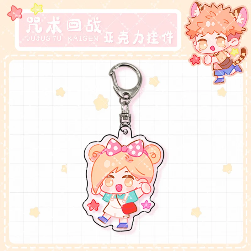Юютсу кайсен брелок Аниме персонаж акриловая подвеска Itadori Yuji Gojo Satoru Megumi Брелки