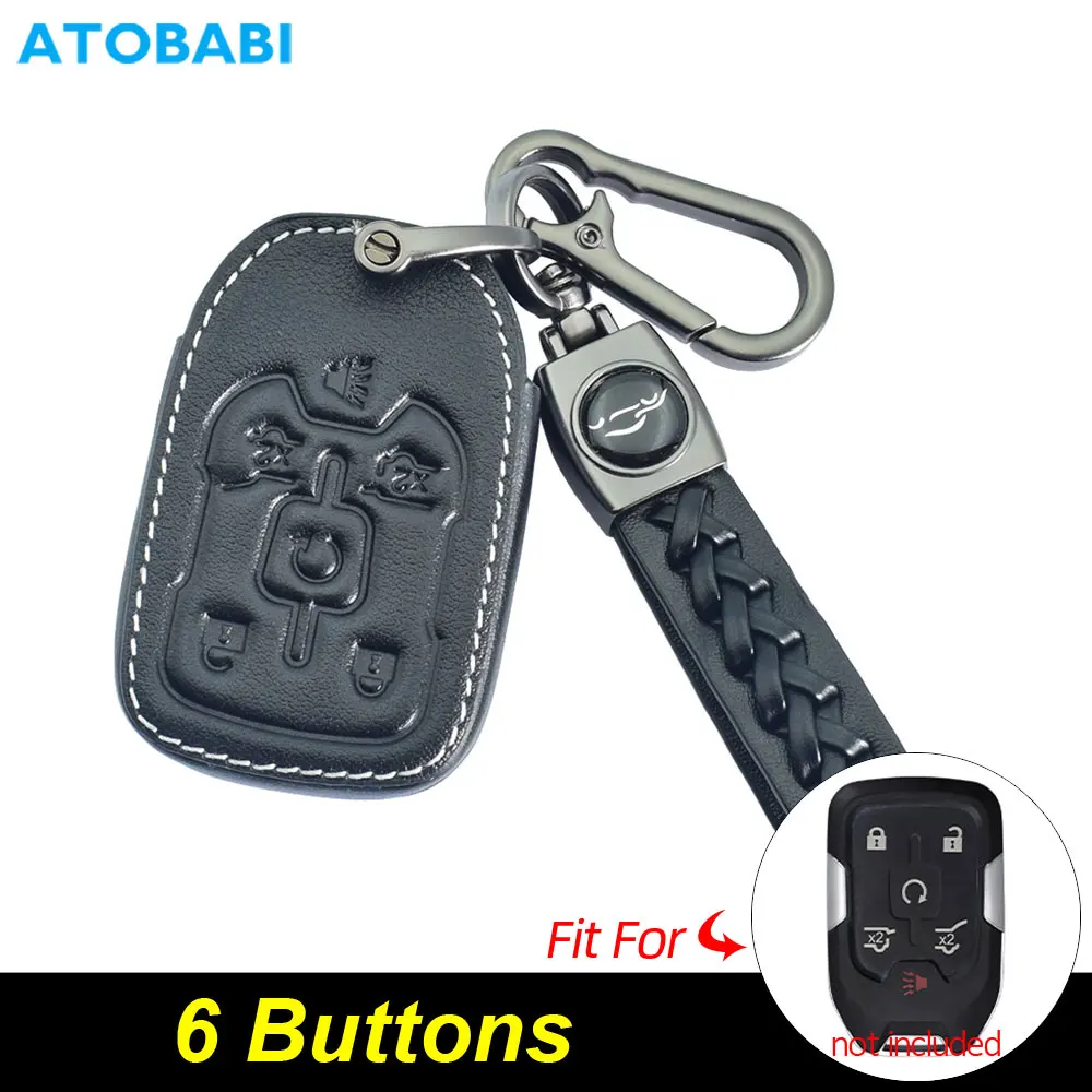 

Кожаный Автомобильный Брелок, умный пульт дистанционного управления, крышка для GMC, пригородного автомобиля, остроместности, алфавита, Юкон, Chevrolet Silverado, пригородного Тахо 2021
