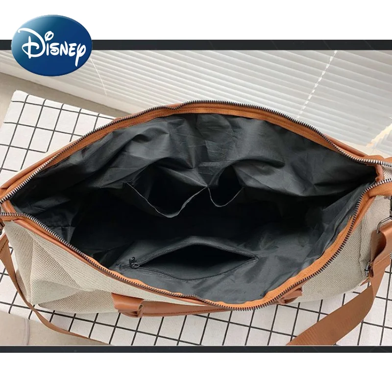 Disney Mickey Mouse Canvas Travel Bag for Women Large Capacity Multi-functional Durable Fitness Tote Duffel Bag Free Shipping
