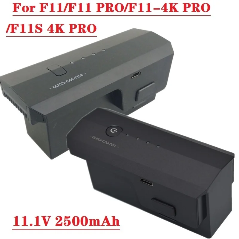 1 шт. литий-полимерный аккумулятор 11,1 В 2500 мАч для SJRC F11/F11 PRO/F11-4K PRO/F11S 4K PRO Drone 5G Wifi GPS FPV Квадрокоптер запасная часть для радиоуправляемого дрона