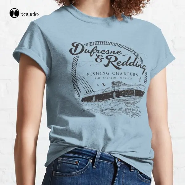 

Dufresne & Redding Fishing Charters Classic T-Shirt Custom Aldult Teen Unisex Digital Printing Tee Shirt Fashion Funny New