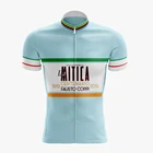Футболка La Mitica мужская с коротким рукавом, Джерси для велоспорта в стиле ретро, классическая одежда, дышащая майка для горного велосипеда, 2022