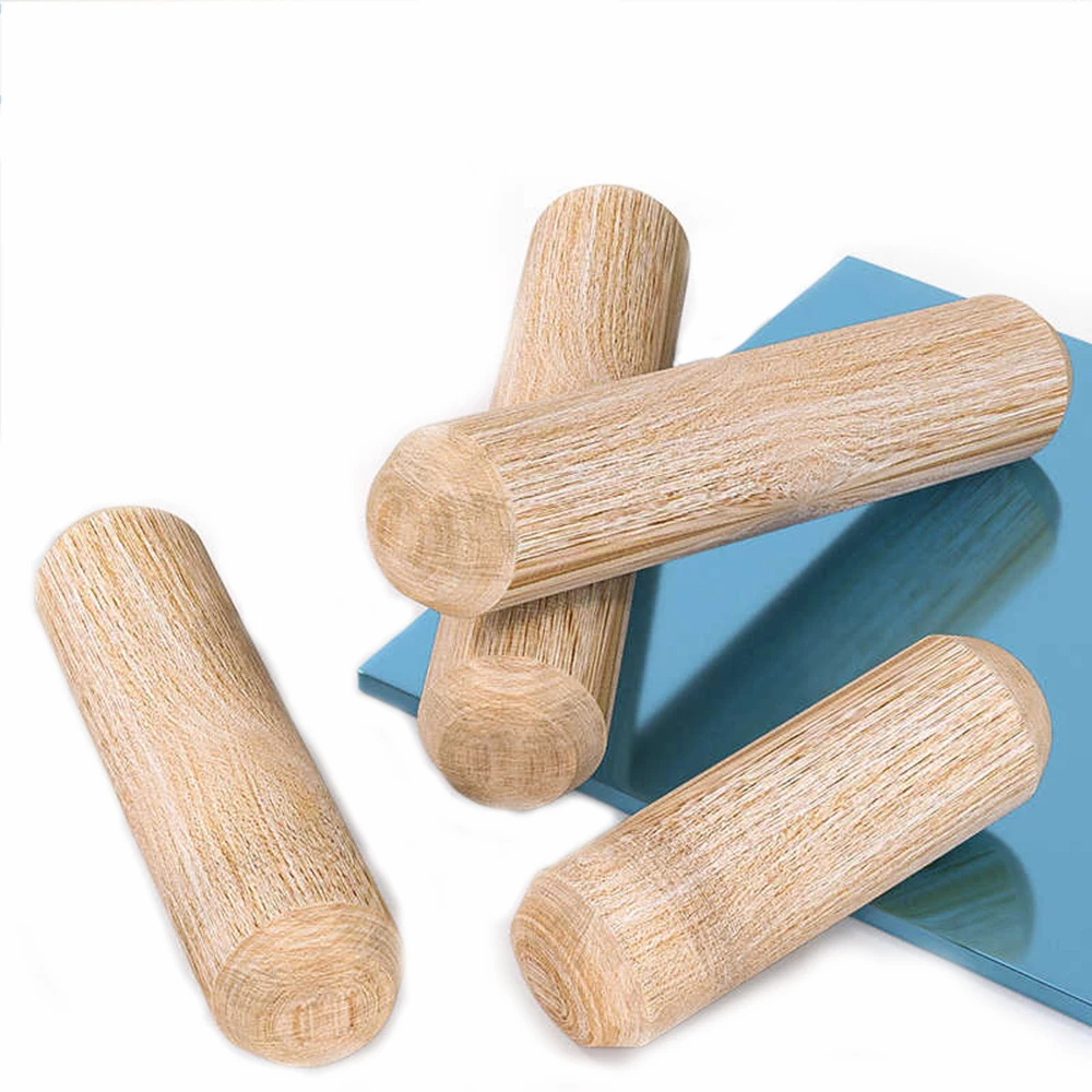 50/100/200 шт. M6 M8 M10 M12 деревянный дюбель для ящика шкафа круглые рифленые деревянные