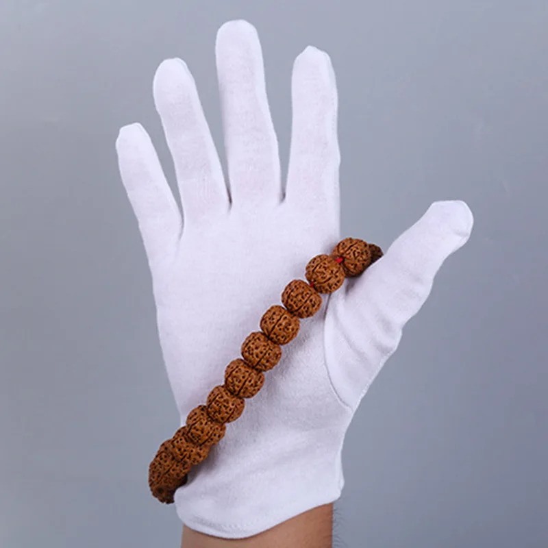Белые хлопковые перчатки 1 пара