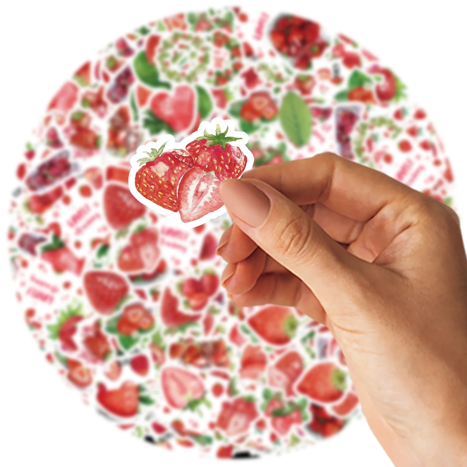 138 Шт. Креативные Розовые Бабочки Цветочный Венок Клубника ПВХ Наклейки Для