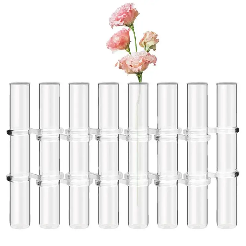 

Hinged Vase 8Pcs/6Pcs Clear Vases For Centerpiece Hydroponic Plant Vase Glass Test Tube Flower Vase Flower Arrangement Vase With