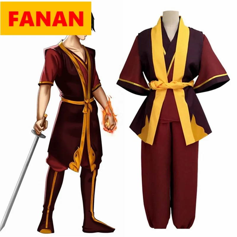 

2020 Аватар Последний пневматический принц Zuko Косплей Костюм Аниме на заказ униформа