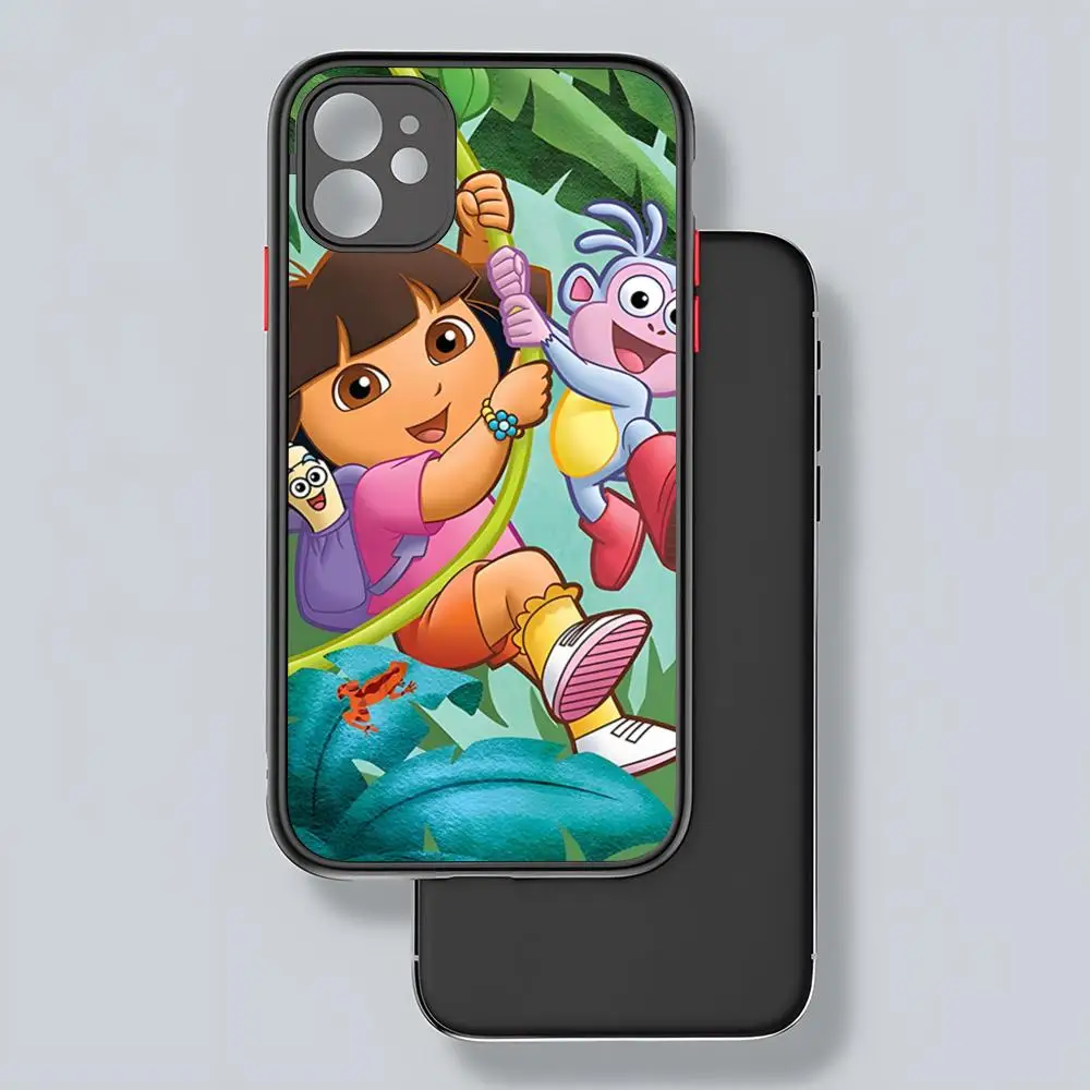 Чехол для телефона с рисунком D-Dora The Explorers матовая прозрачная задняя панель iPhone 16