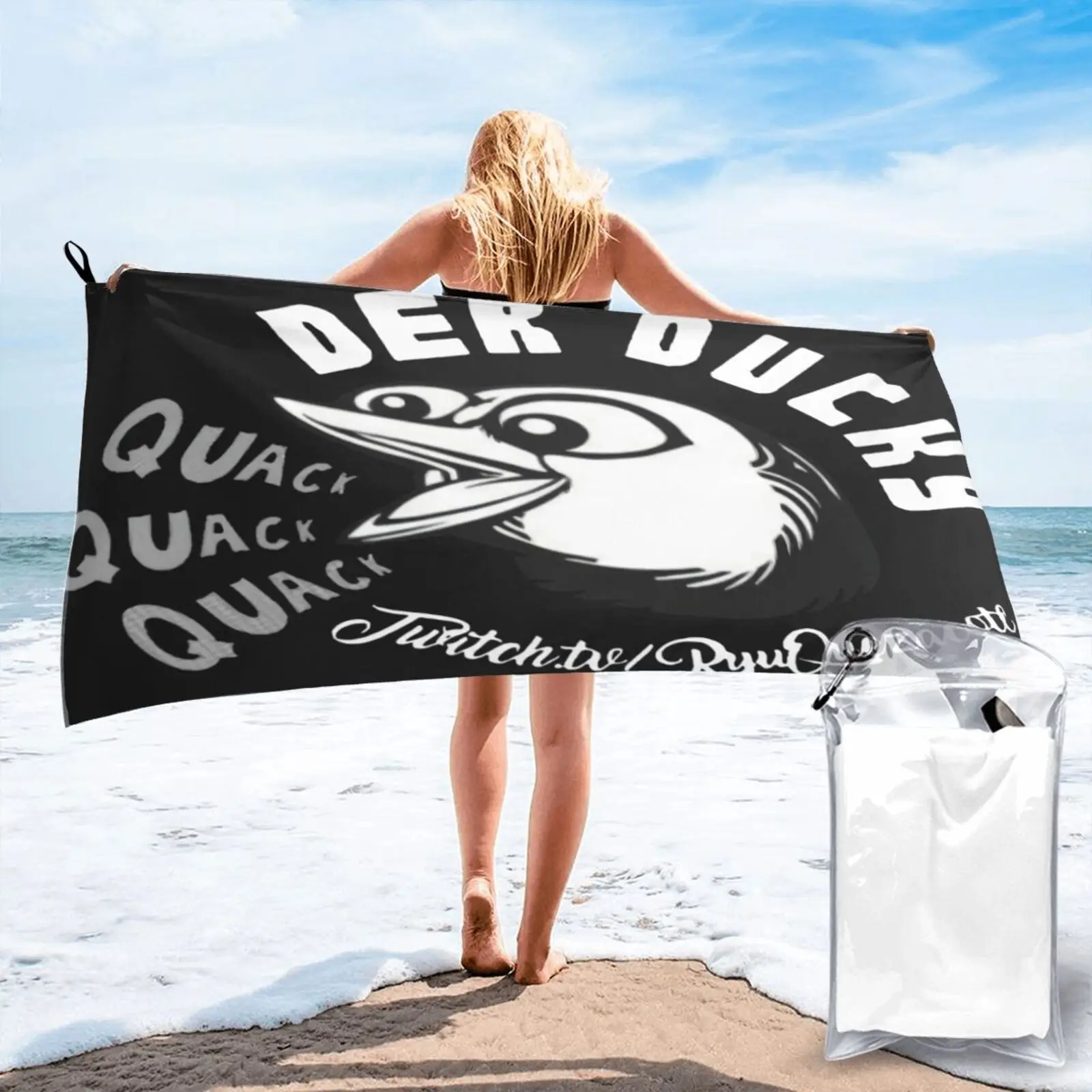 

Пляжное полотенце Der Ducky для пар, баскетбольное полотенце для пляжа, полотенце для ванны и сауны, полотенце для рук, полотенце для ванны и душ...