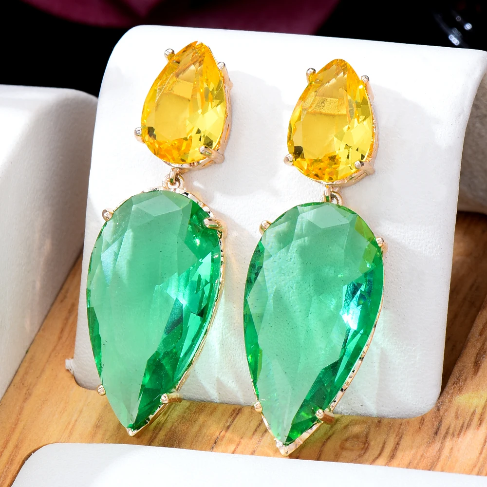 

Женские серьги с фианитами Siscathy, роскошные висячие серьги с кристаллами, для свадьбы, вечеринки, юбилея, подарок на день Святого Валентина