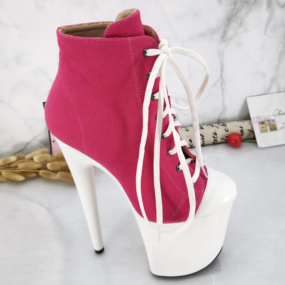 Leecabe  20CM/8inches Pole dance shoes High Heels Pole Dance boot