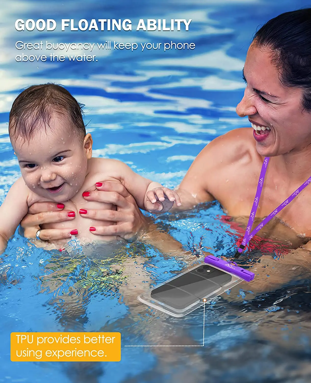 MoKo Waterproof Phone Case Holder 2Pcs for iPhone 13/13 Pro Max/12/12 Pro Max/11 Pro Max/Xs Max/XR IPX8 Underwater Phone dry Bag