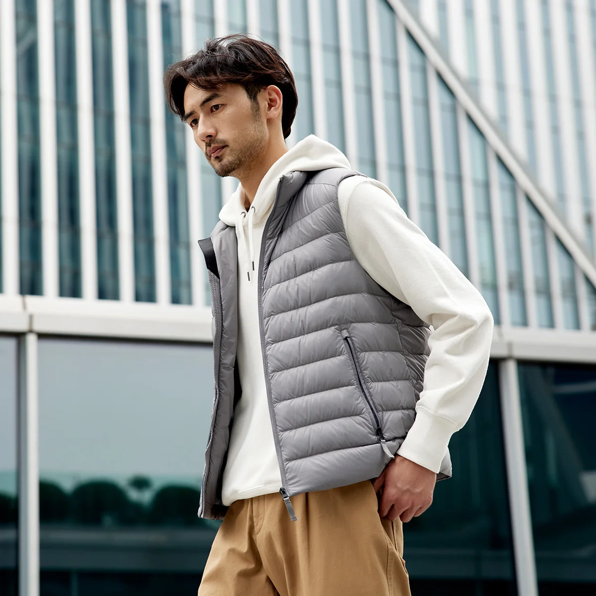 TANBOER Filling Power 600+ Anti-wrinkle Winter Vest Packable 90% Duck Down Sleeveless  Jakcet TF216023