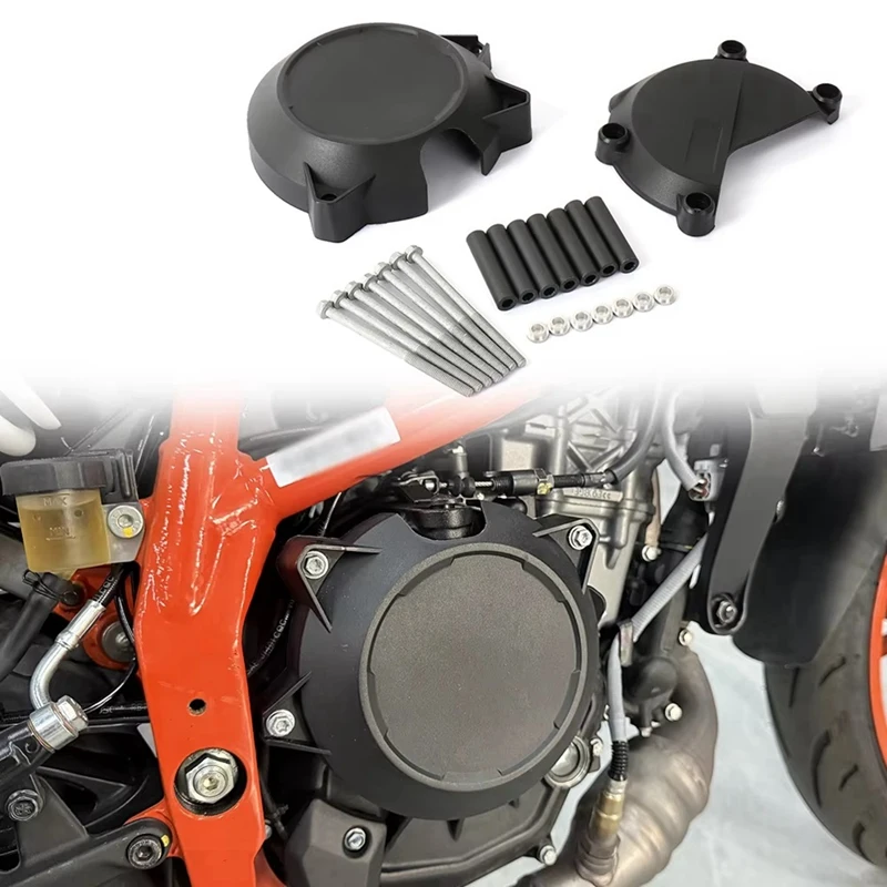 Motorcycle Accessories Left Right Side Engine Case Cover Protector Guard For 390 DUKE 390Duke Duke 390DUKE 2024