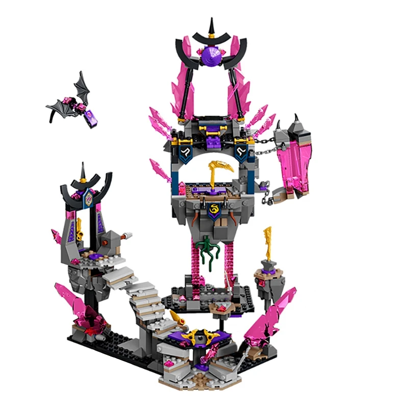 

Конструктор MOC ниндзя, храм хрусталя, Аниме фигурки героев, креативные сборные кирпичи, игрушки «сделай сам» 71786, подарки для детей