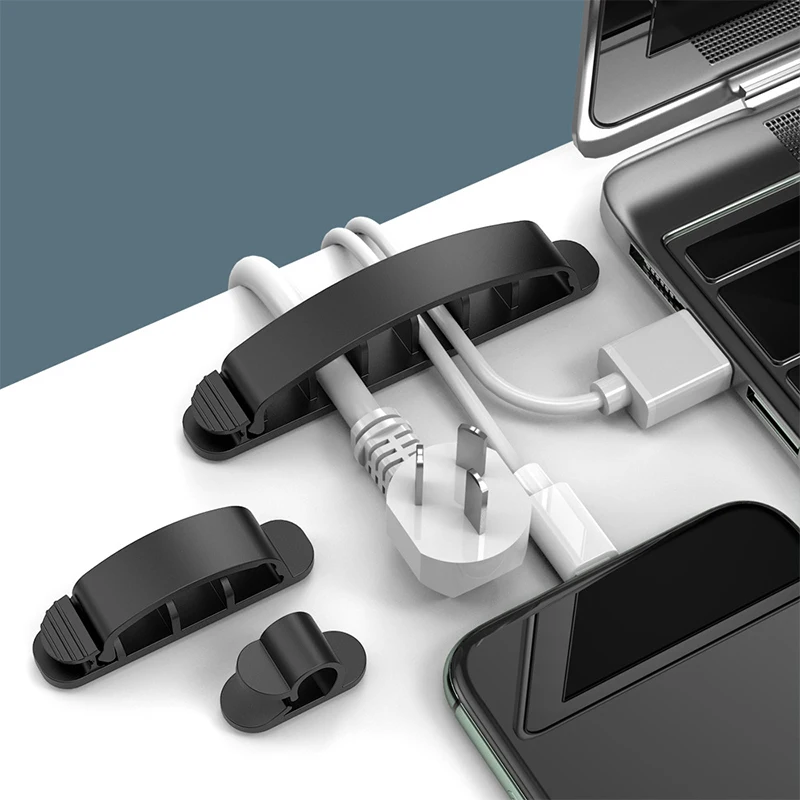 

Настольная намотка пластиковая зажим для управления проводами 10 органайзер для кабелей держатель кабеля намотка кабеля Крышка для USB кабел...